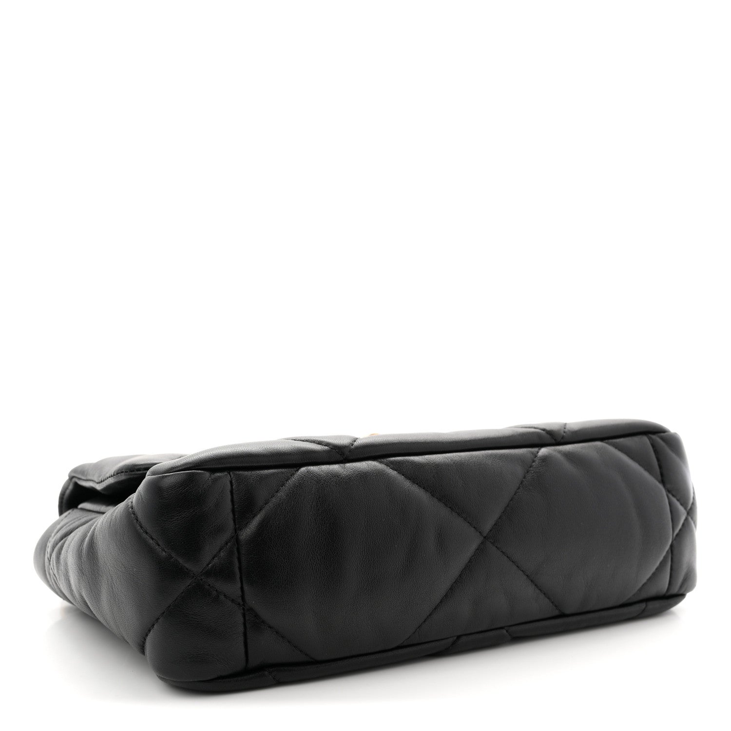 Lambskin Quilted Medium Chanel 19 Flap Black