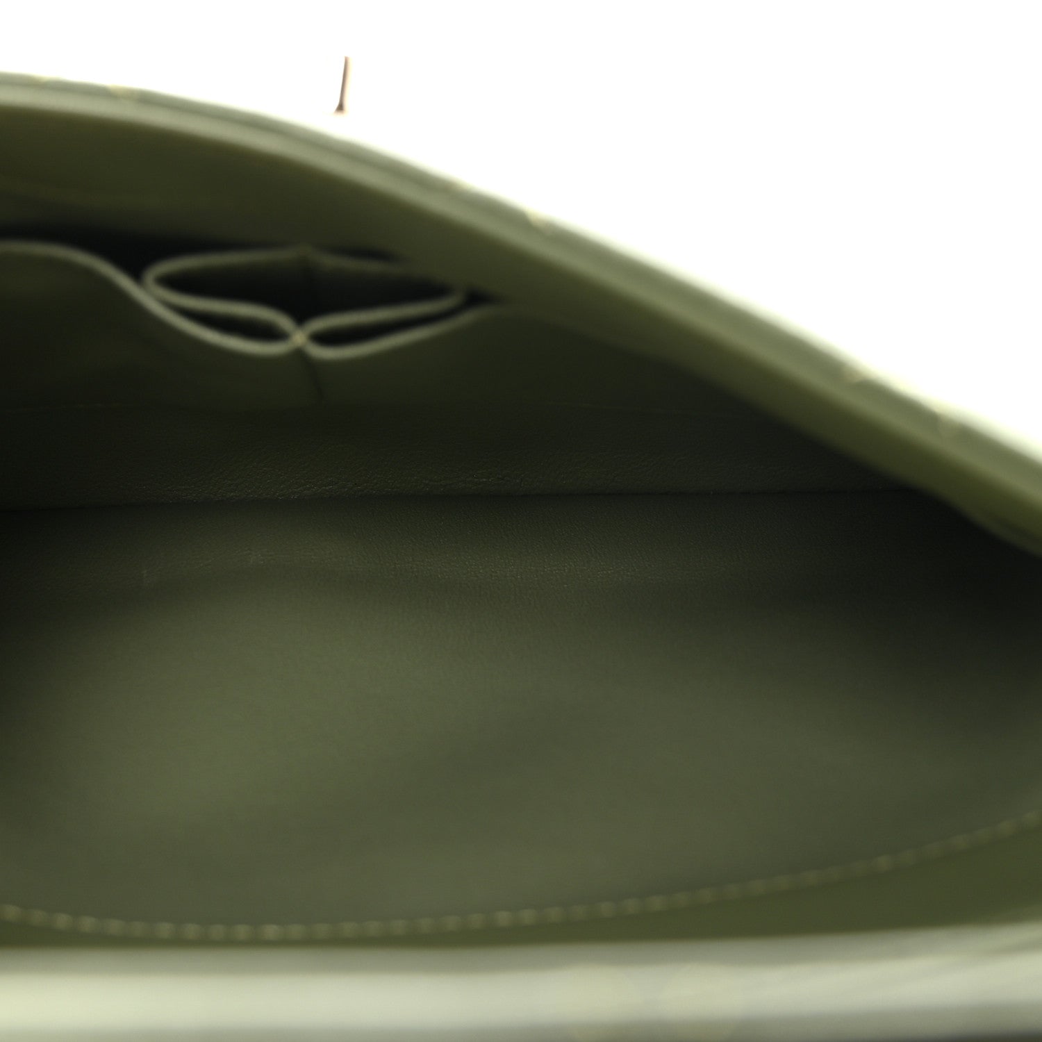 Lambskin Quilted Small Trendy CC Flap Dual Handle Bag Green