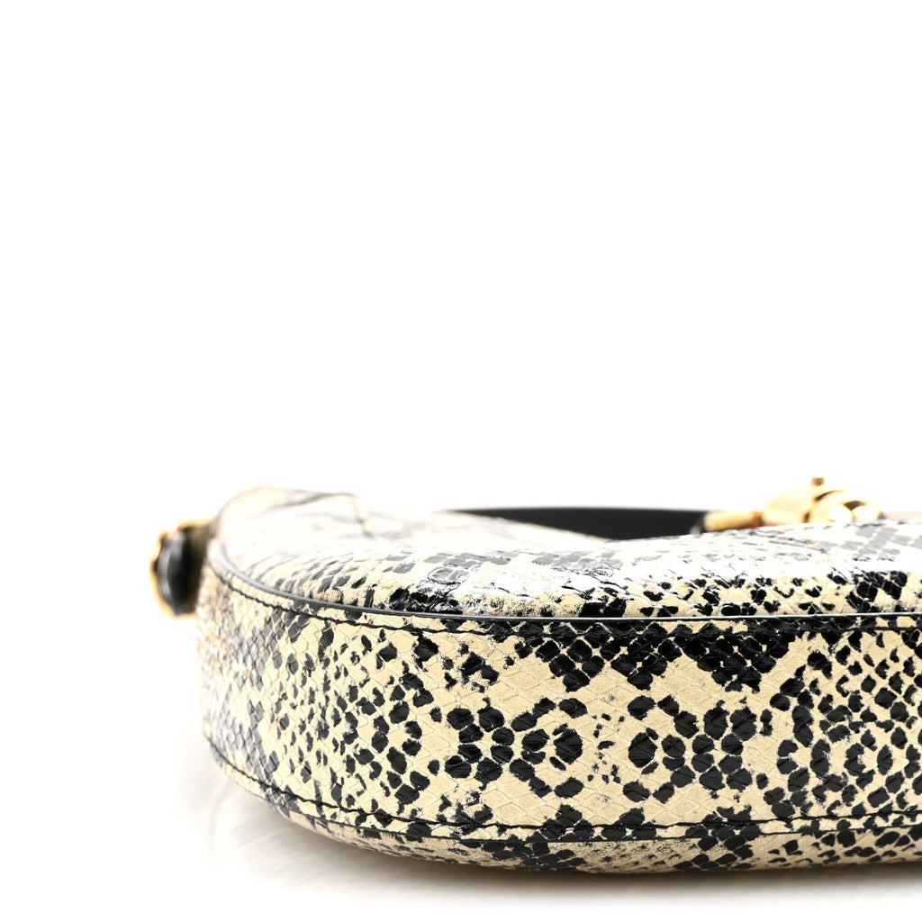 Snakeskin Small Jackie 1961 Hobo Black Beige