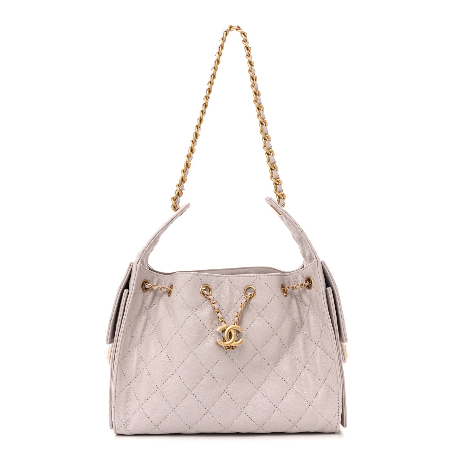 Caviar Quilted Small Chanel 25 Handbag Lilas Lilac