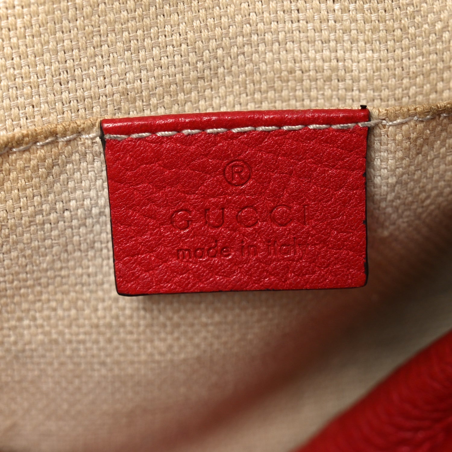 Pebbled Calfskin Small Soho Disco Bag Tabasco Red