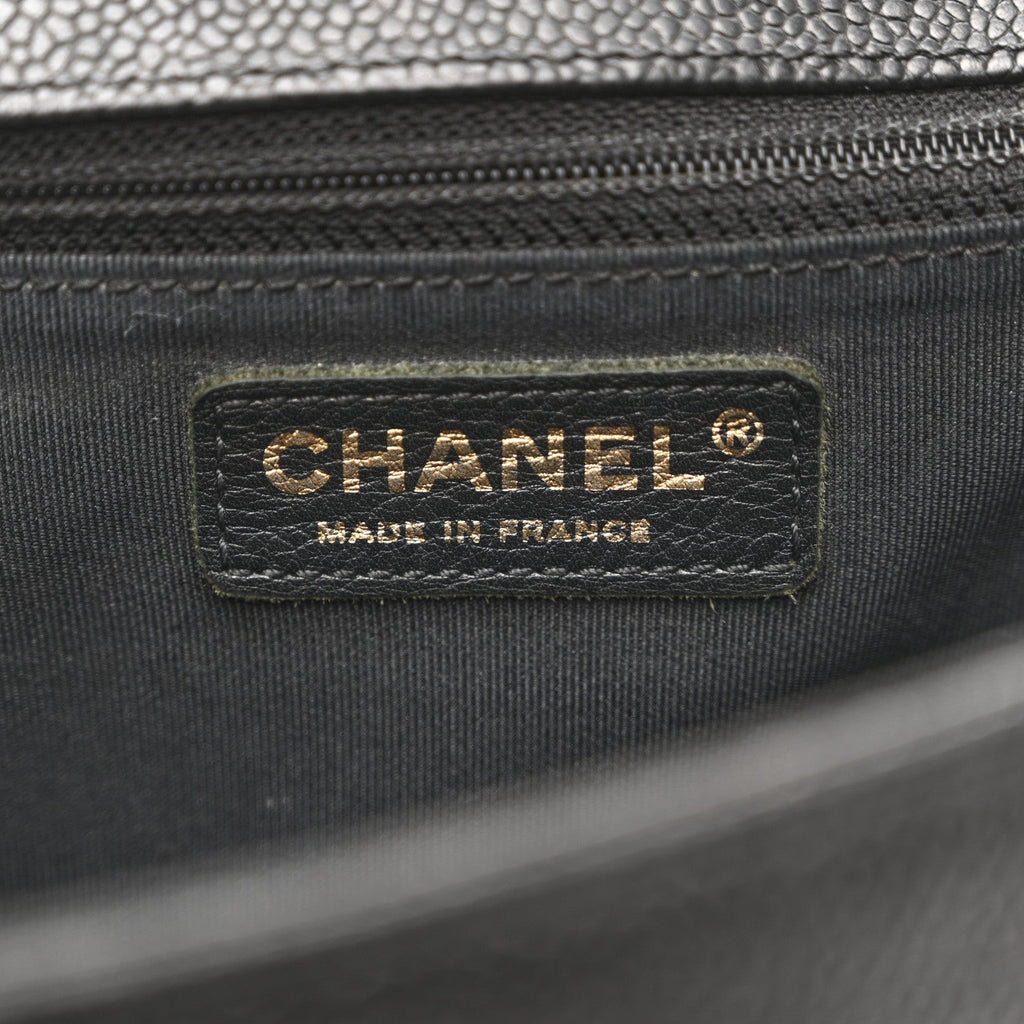 Caviar Quilted New Medium Boy Flap Black