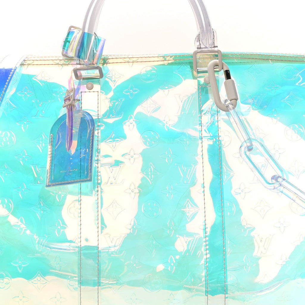 PVC Monogram Keepall Bandouliere 50 Iridescent Prism