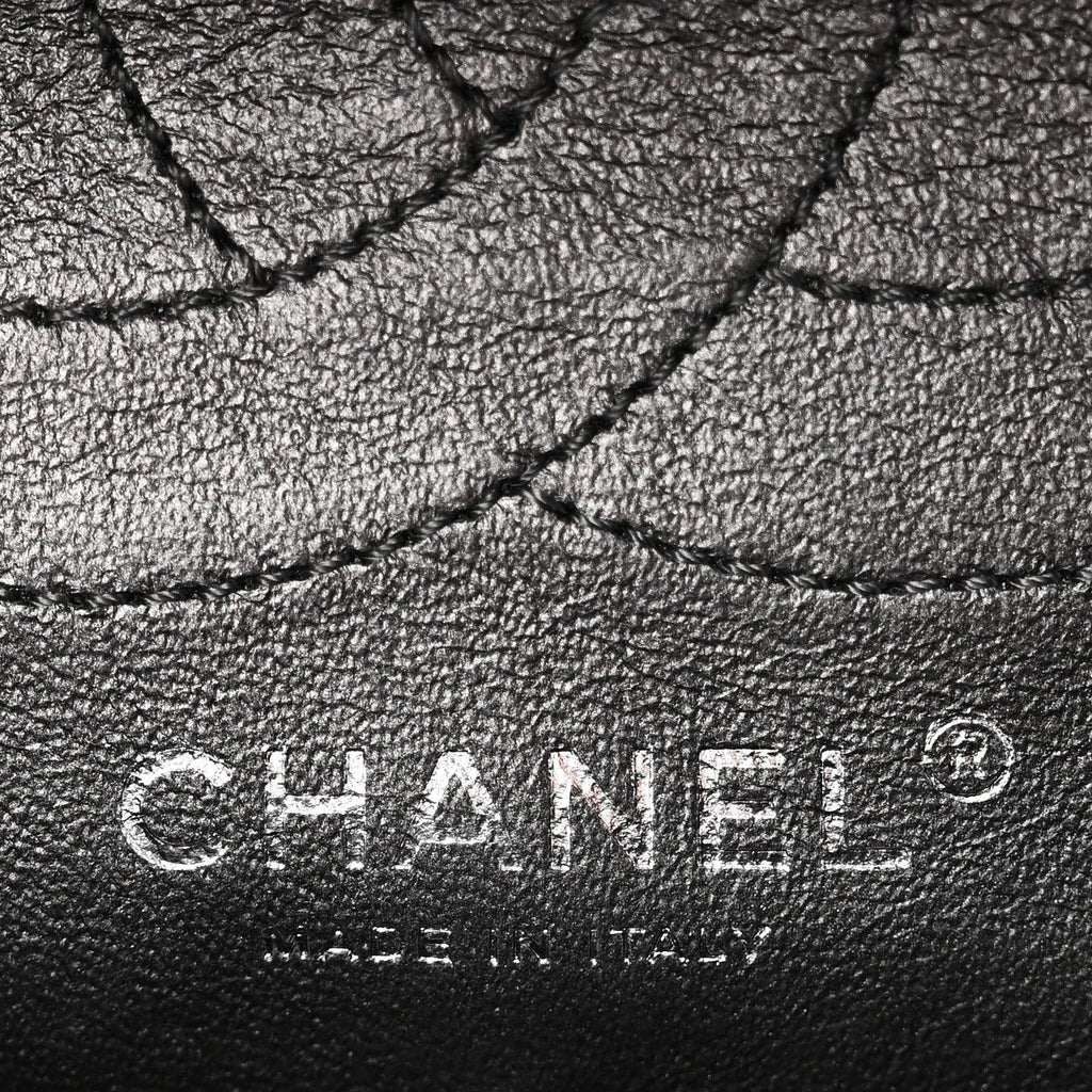 Metallic Aged Calfskin Quilted 2.55 Reissue 226 Flap Dark Grey