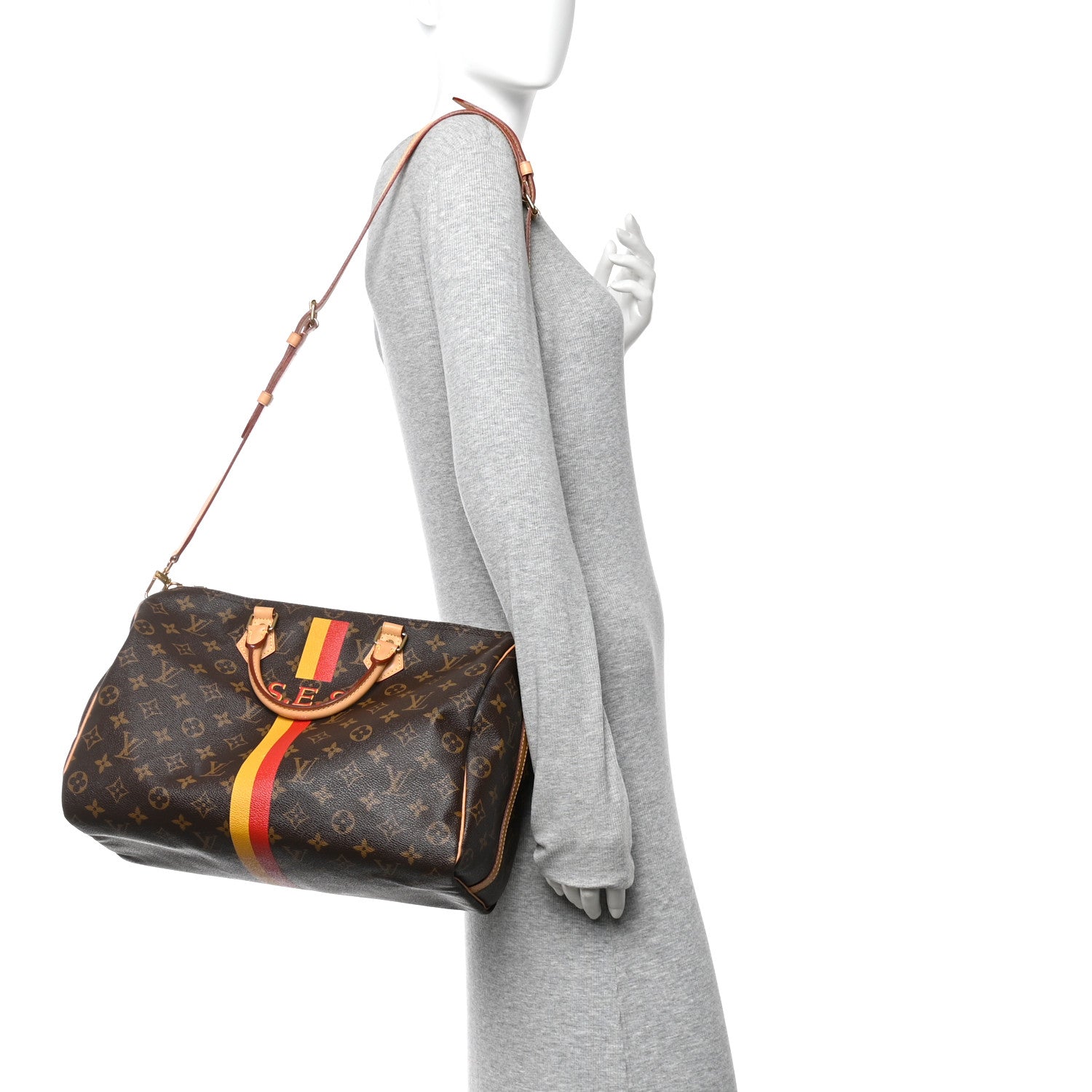 Monogram My LV Heritage Speedy Bandouliere 35 Jaune Rouge
