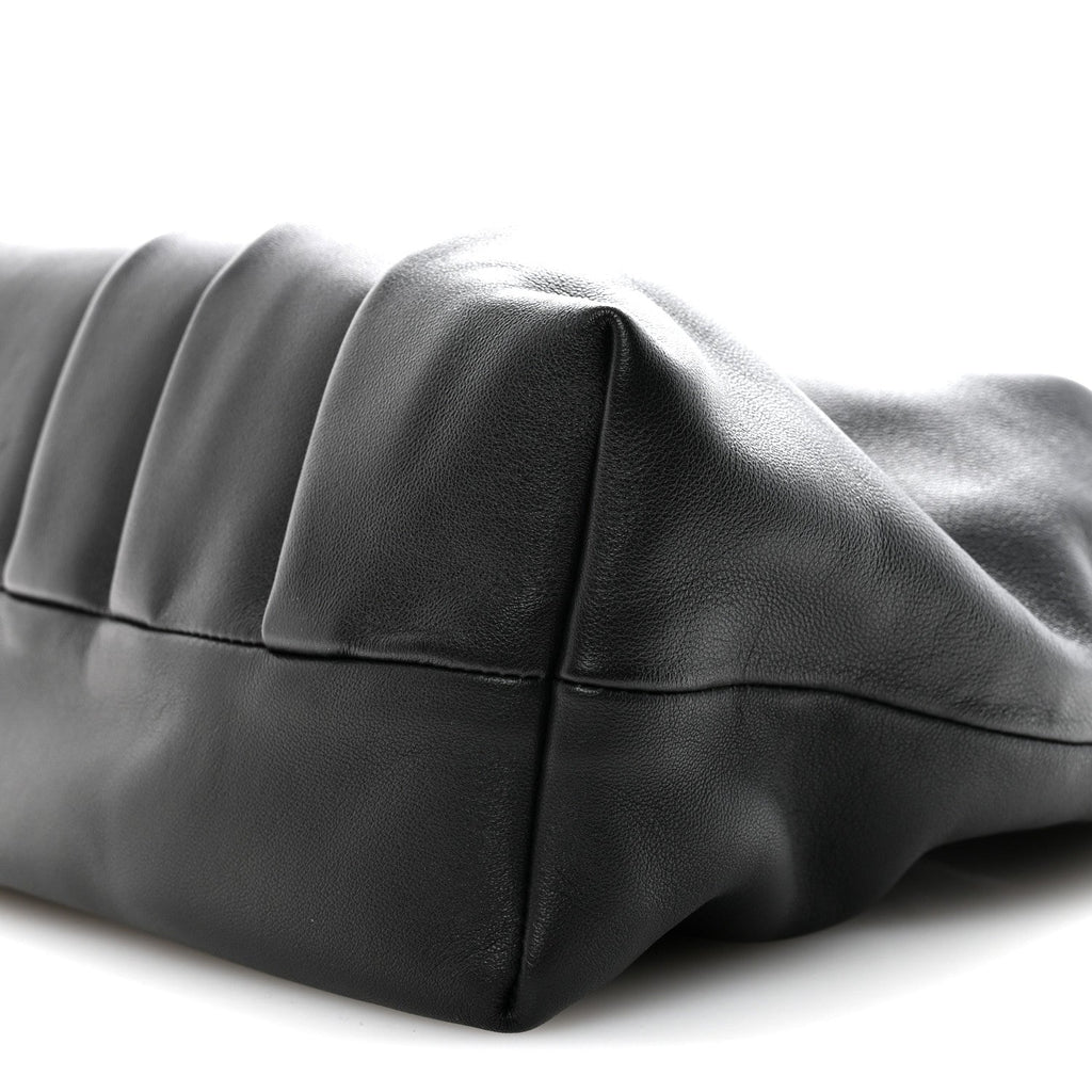 Mellow Nappa Draped Tote Black