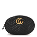 Calfskin Matelasse GG Marmont Belt Bag 95 38 Black