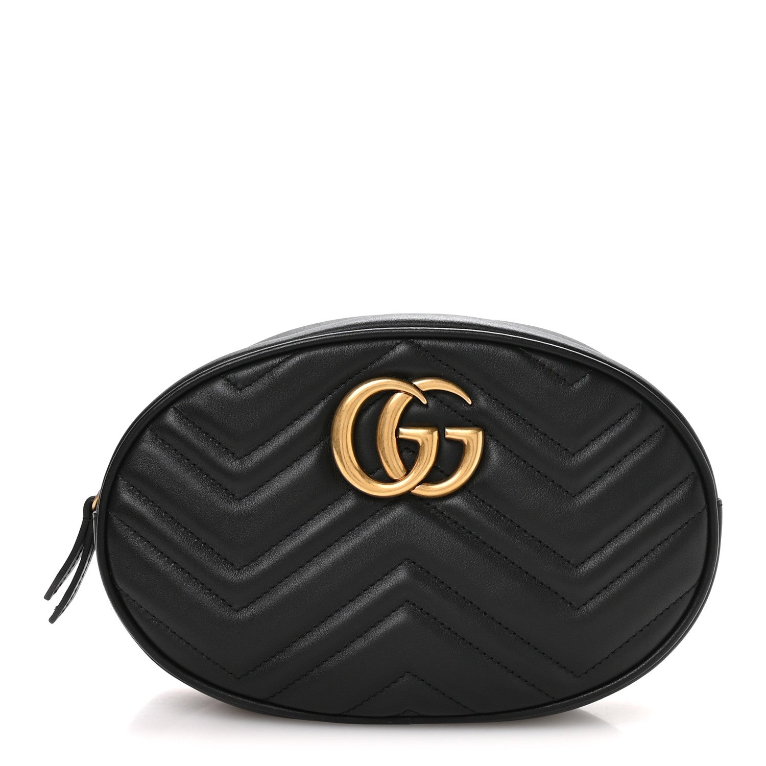 Calfskin Matelasse GG Marmont Belt Bag 95 38 Black