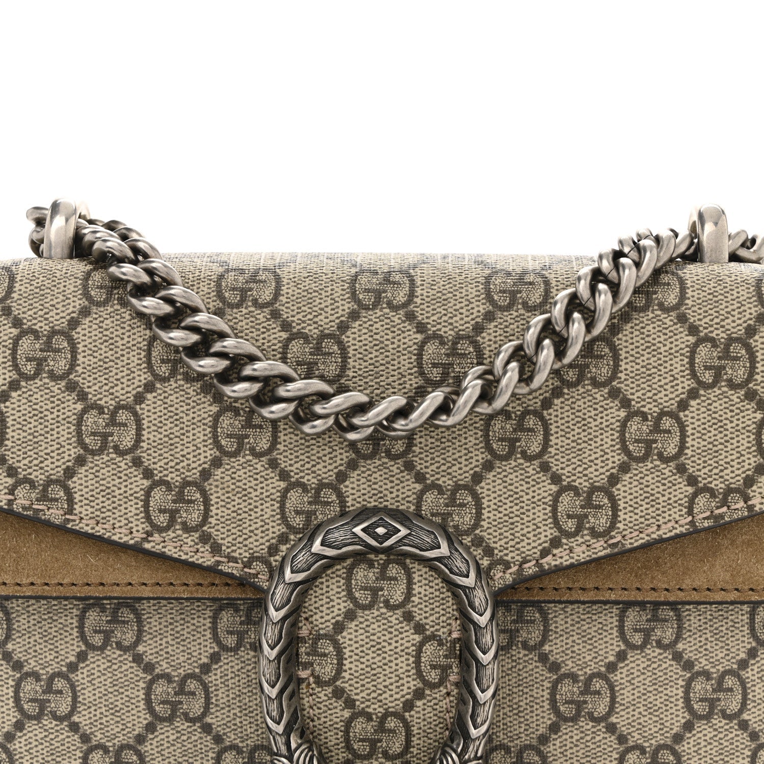 GG Supreme Monogram Mini Dionysus Shoulder Bag Taupe