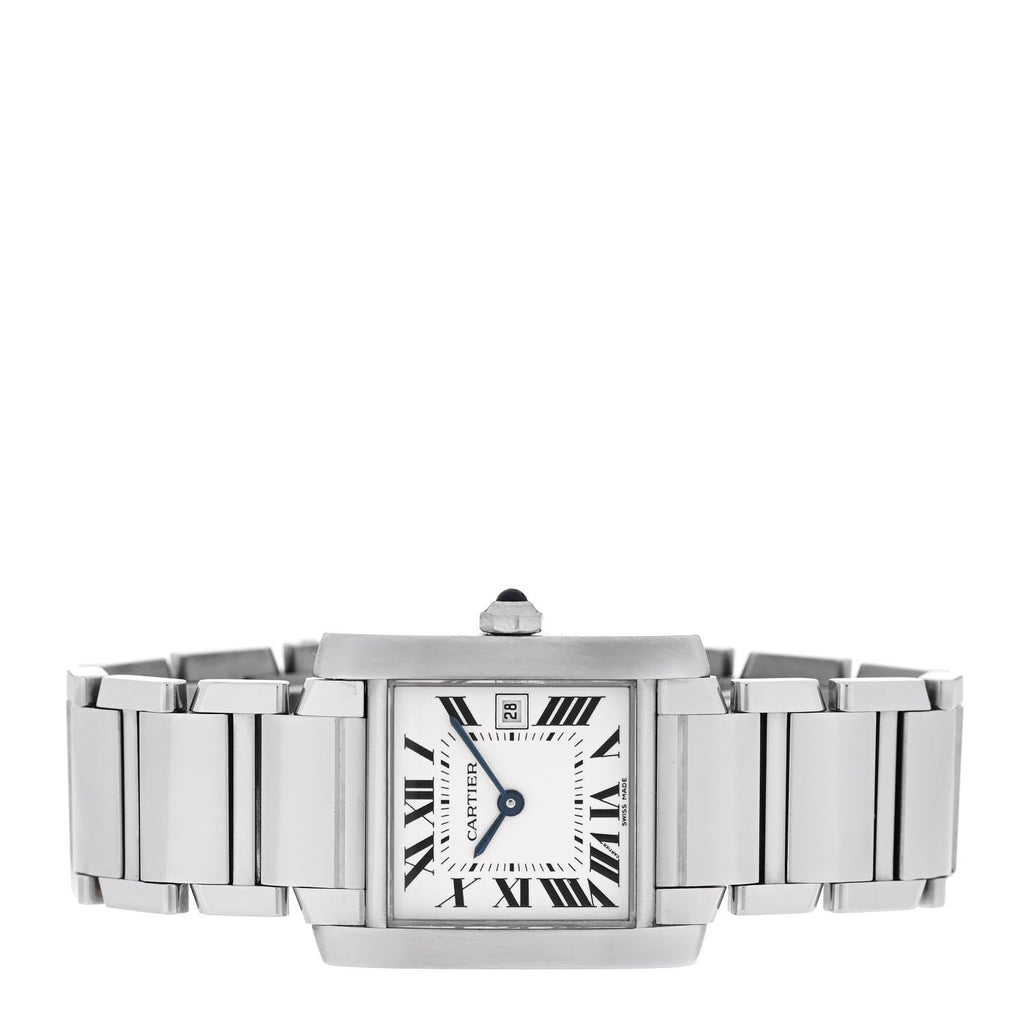 Stainless Steel 25mm Tank Francaise Quartz Watch