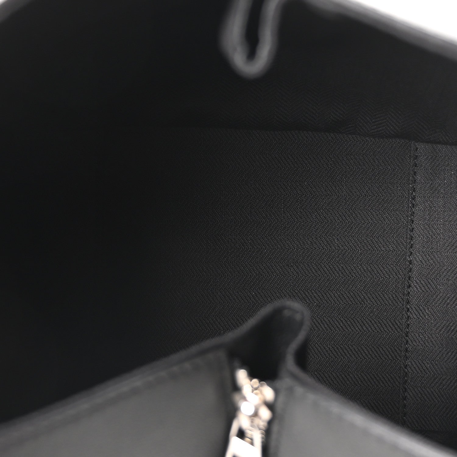 Soft Grained Calfskin Compact Hammock Shoulder Bag Black