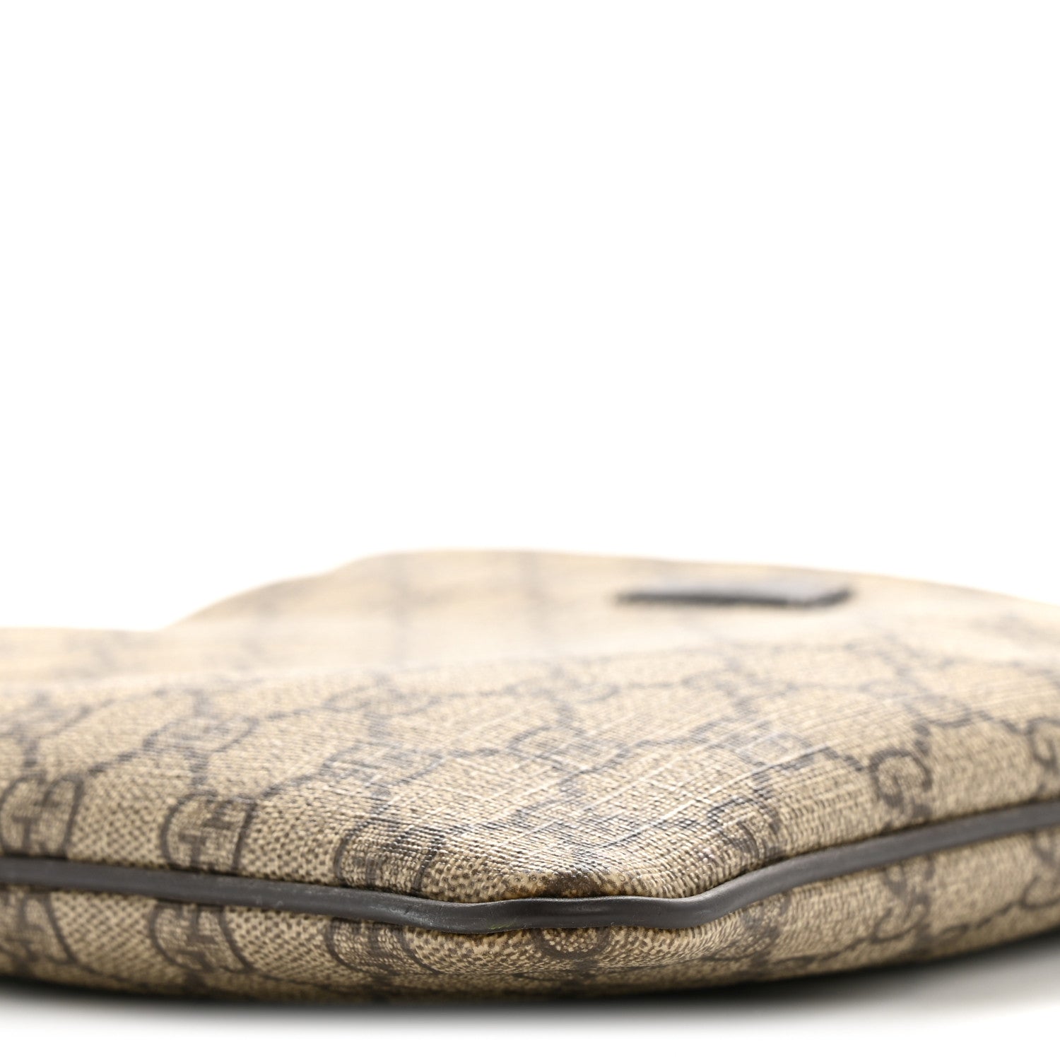 GG Supreme Monogram Small Flat Messenger Bag Dark Brown