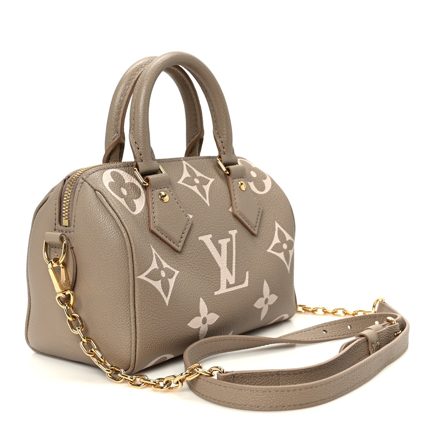 Empreinte Monogram Giant Speedy Bandouliere 20 Creme Beige