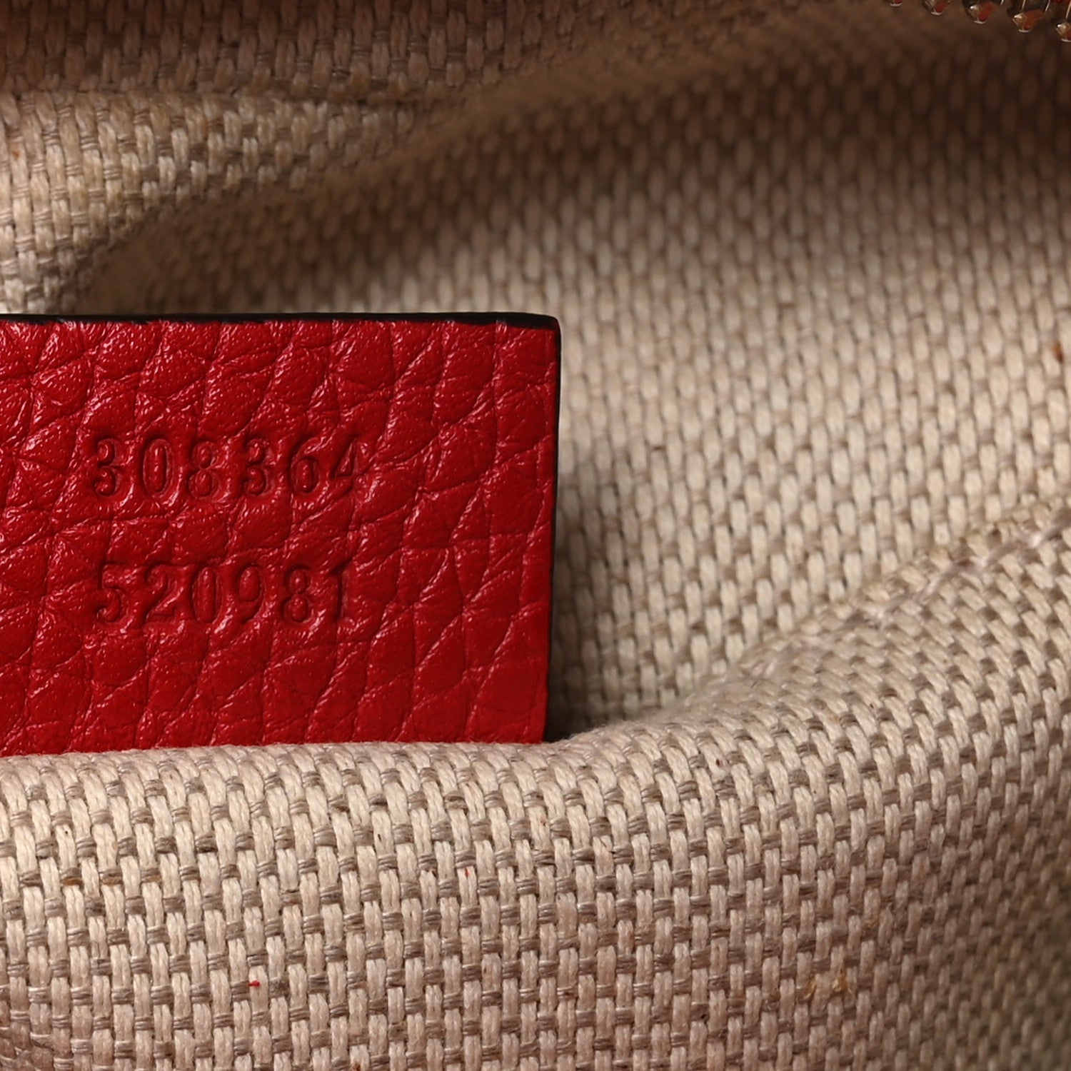 Pebbled Calfskin Small Soho Disco Bag Tabasco Red