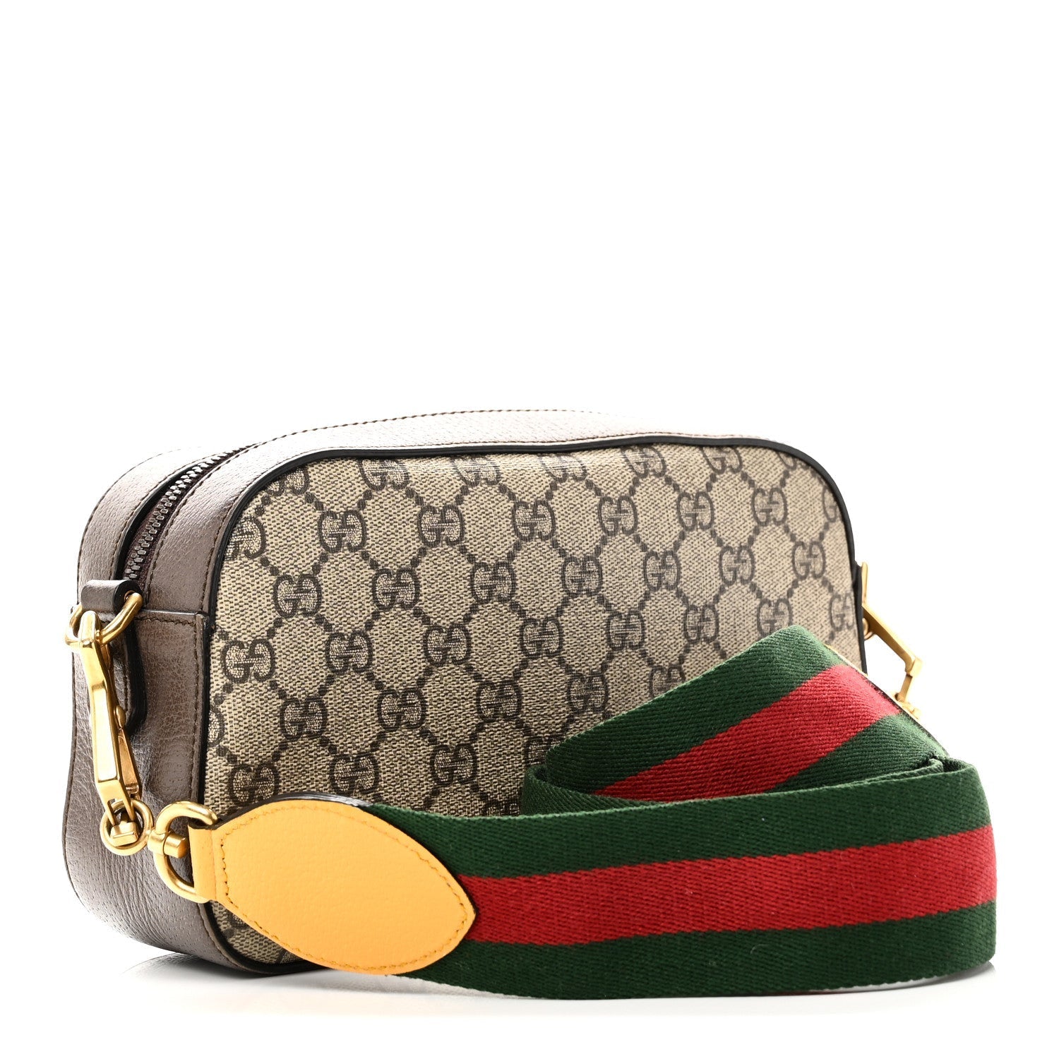 GG Supreme Monogram Web Neo Vintage Shoulder Bag Beige New Acero Crop