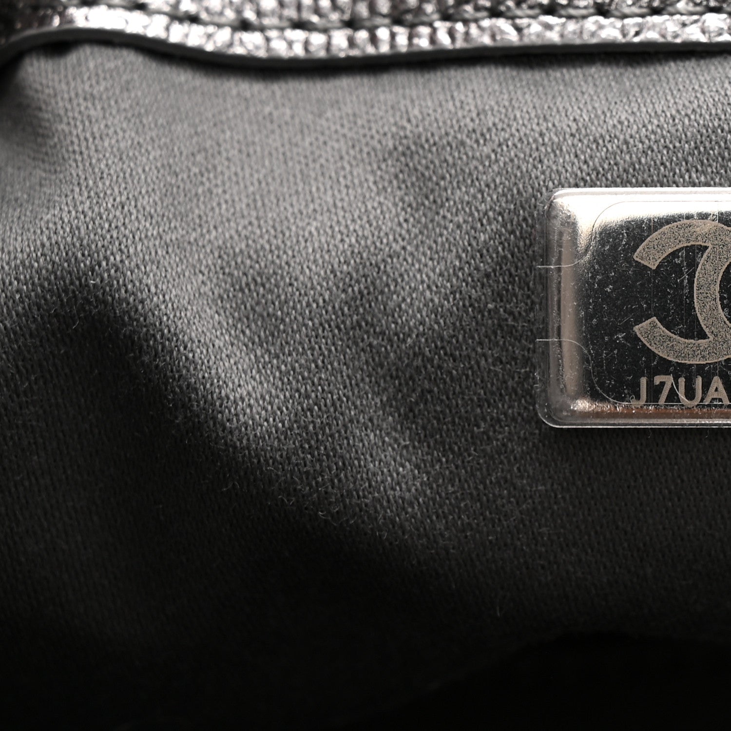 Metallic Caviar Quilted Mini Chanel 25 Handbag Anthracite