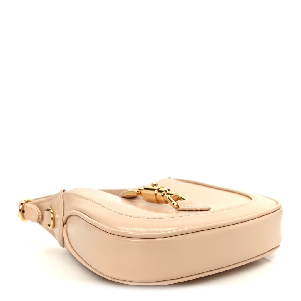 Boarded Dyana Lux Calfskin Nano Jackie 1961 Hobo Souffle Rose