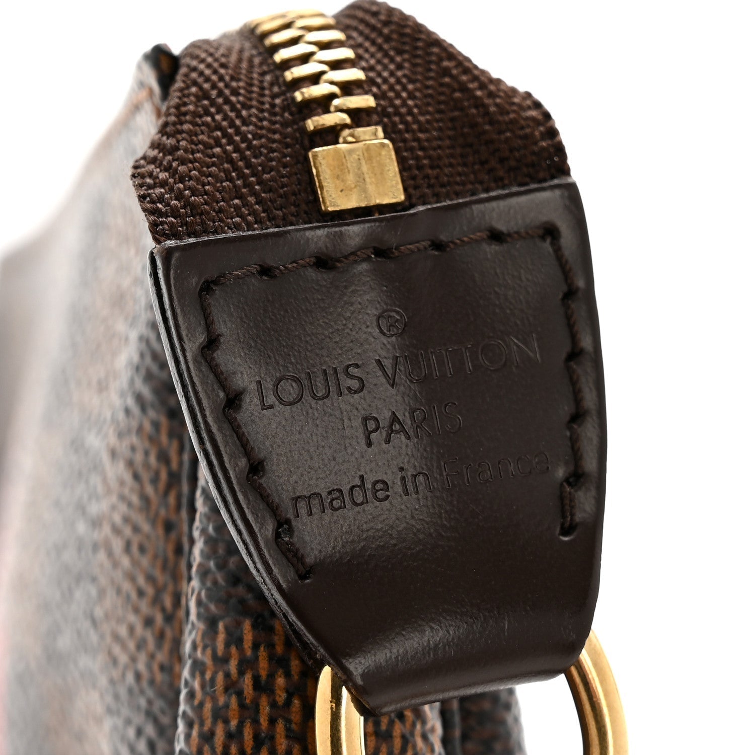 Damier Ebene Complice Trunks and Bags Mini Pochette Accessories Red
