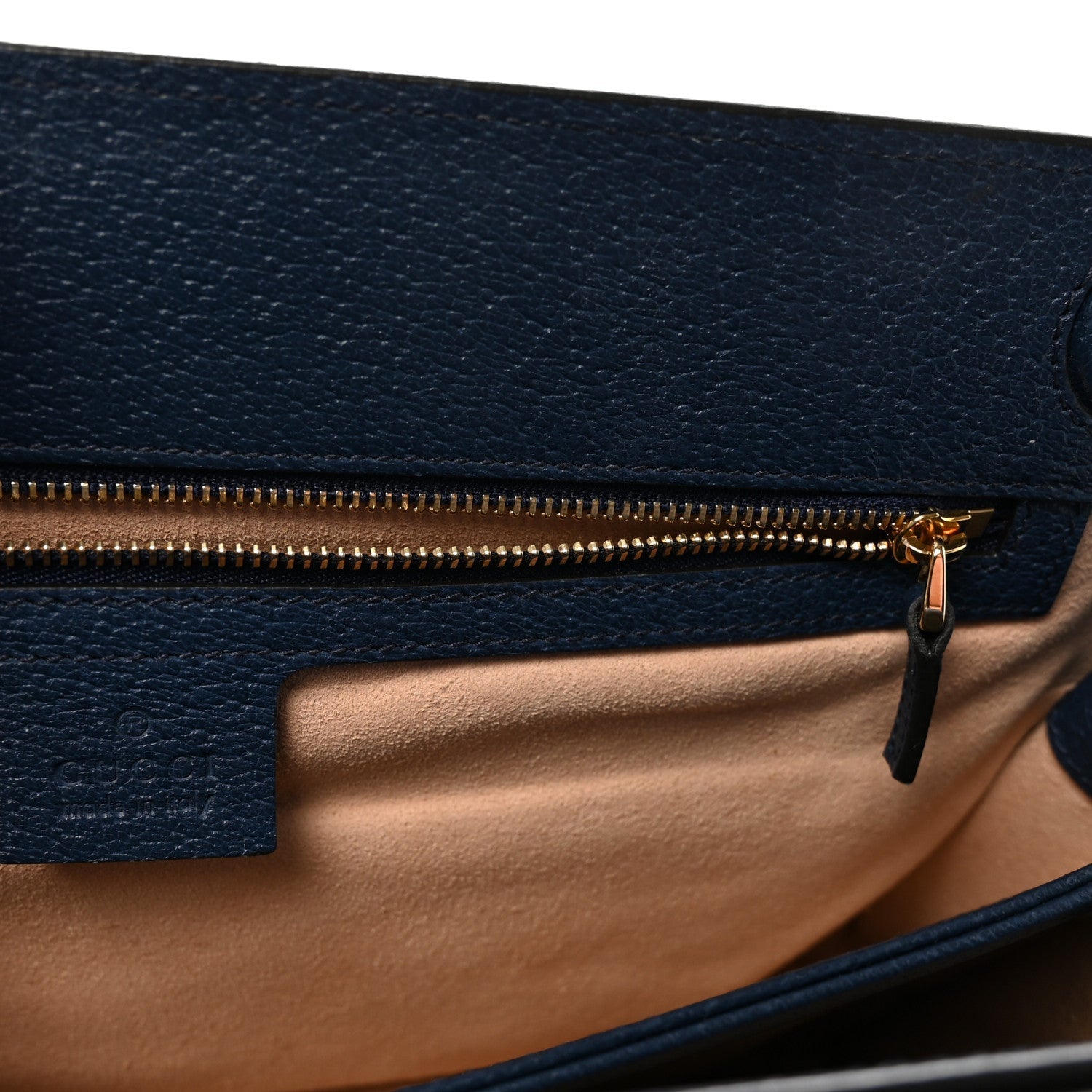 Textured Calfskin Web Medium Ophidia Chain Shoulder Bag Blue Agata