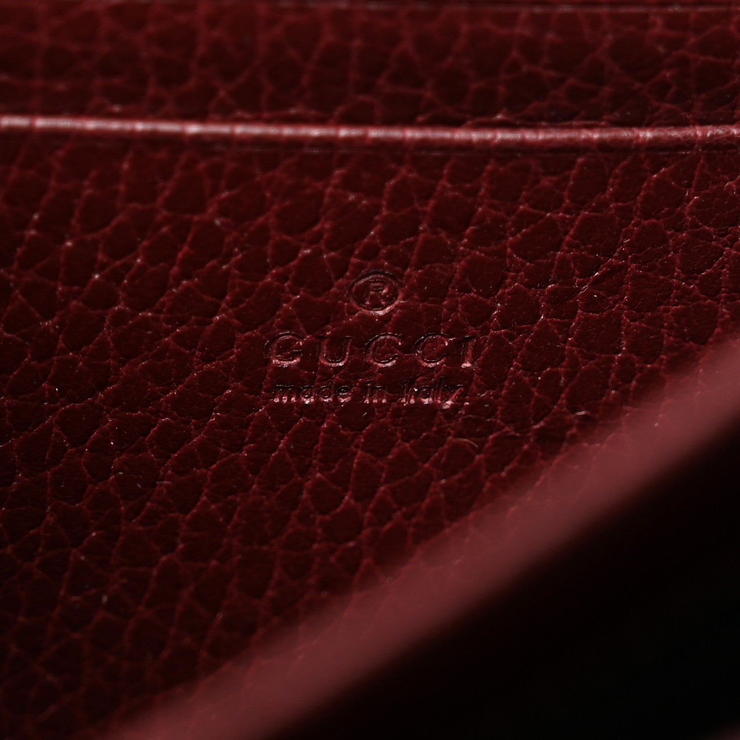 Dollar Calfskin Crystal Mini Dionysus Chain Wallet Vintage Bordeaux