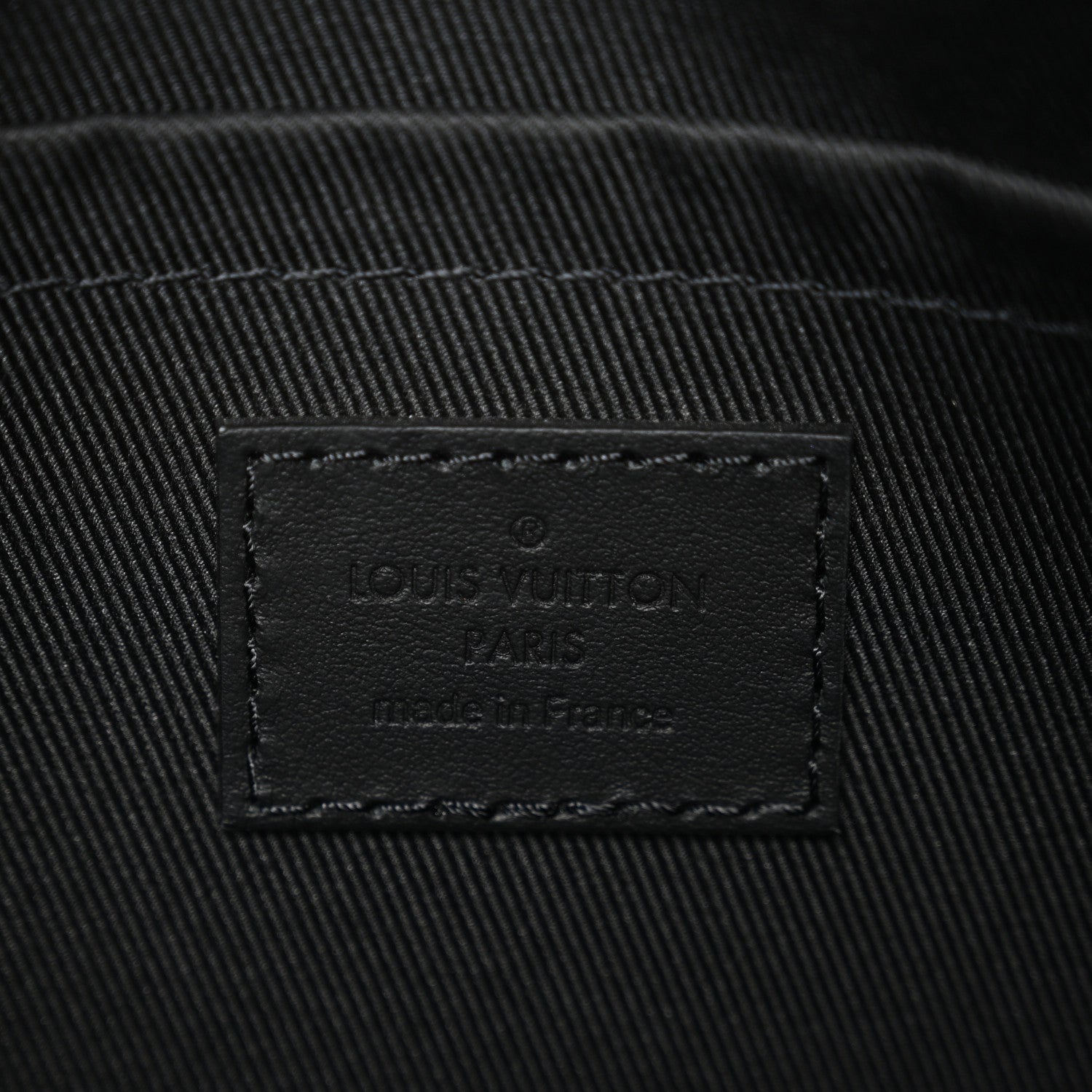 Grained Calfskin Aerogram City Keepall Black