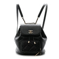 Caviar Quilted Mini Business Affinity Backpack Black