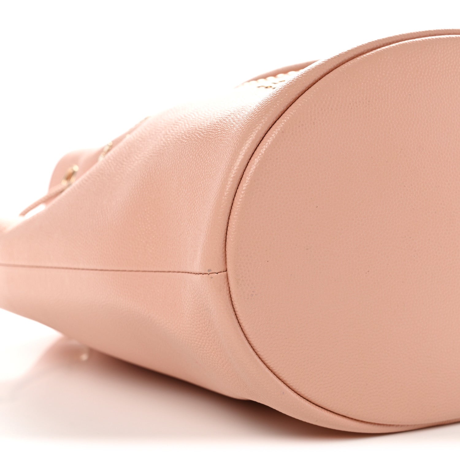Caviar Deauville Drawstring Bucket Bag Light Pink