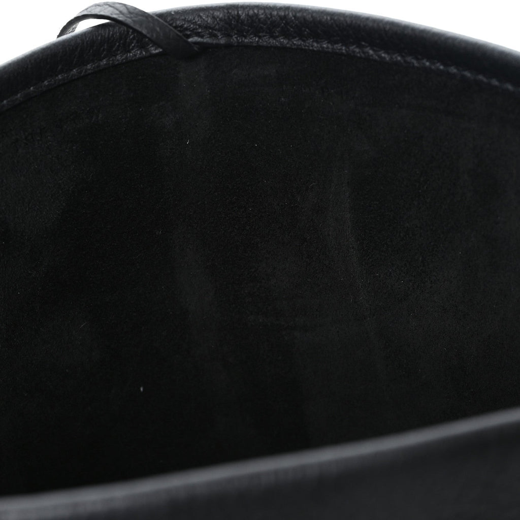 Grained Calfskin Medium N/S Park Tote Black