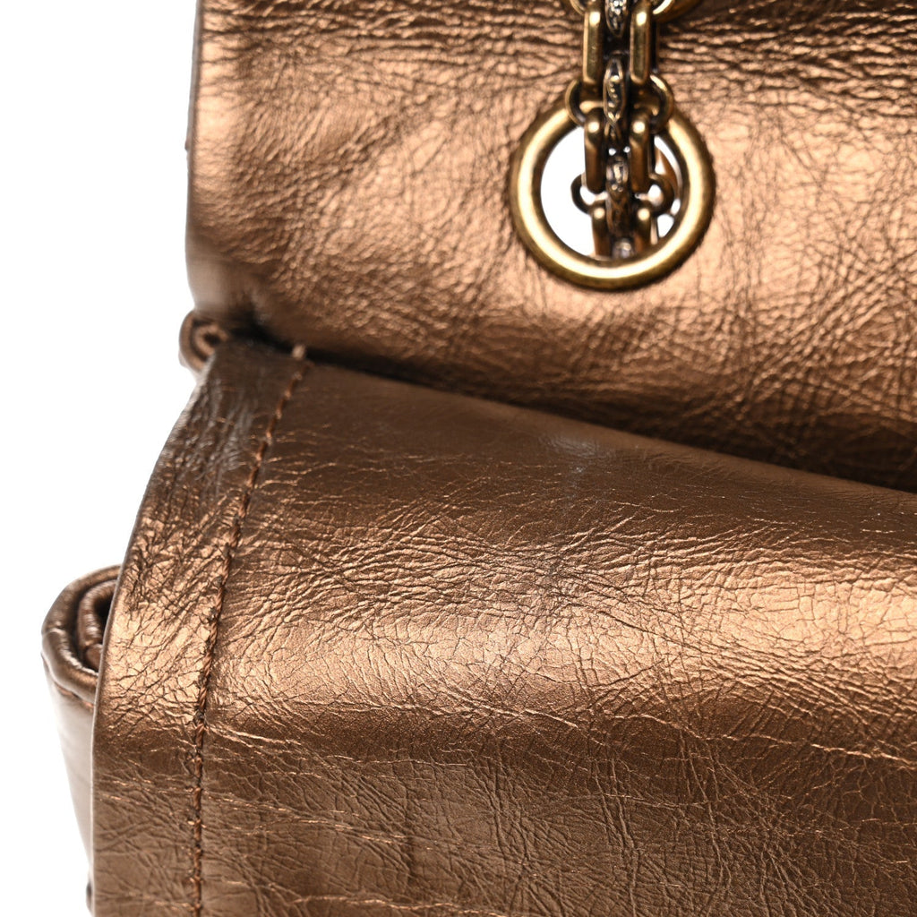 Metallic Aged Calfskin Quilted 2.55 Reissue 226 Flap Bronze