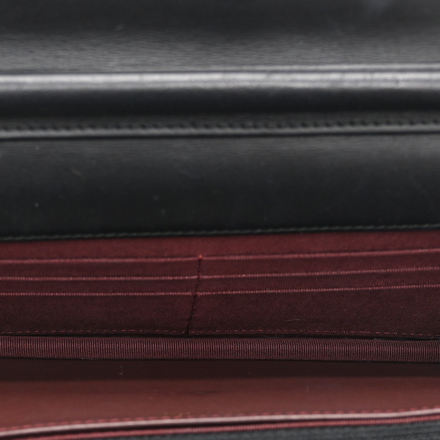 Aged Calfskin Quilted Lucky Charms 2.55 Reissue Wallet On Chain WOC Black