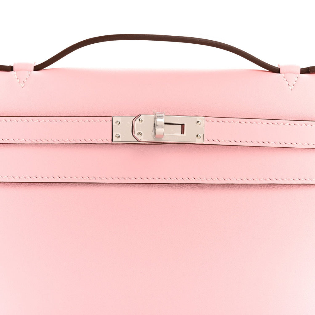 Swift Kelly Pochette Clutch Rose Sakura
