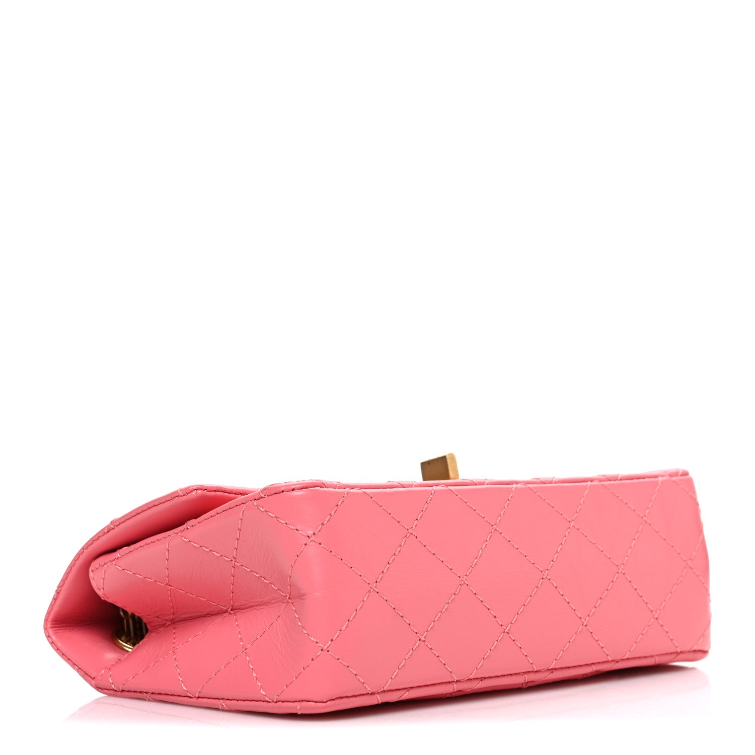 Aged Calfskin Quilted 2.55 Reissue Mini Flap Pink