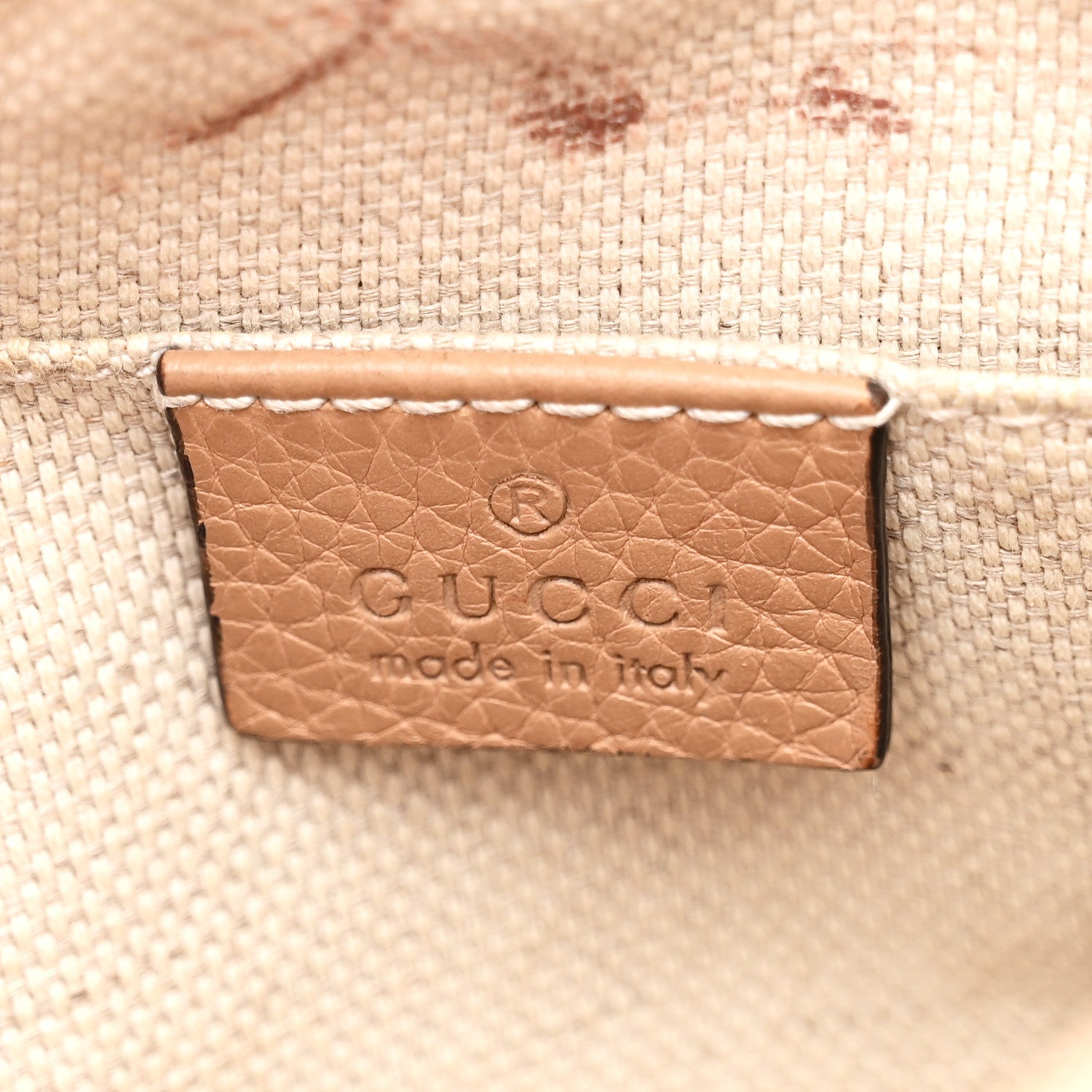 Pebbled Calfskin Small Soho Disco Bag Rose Beige