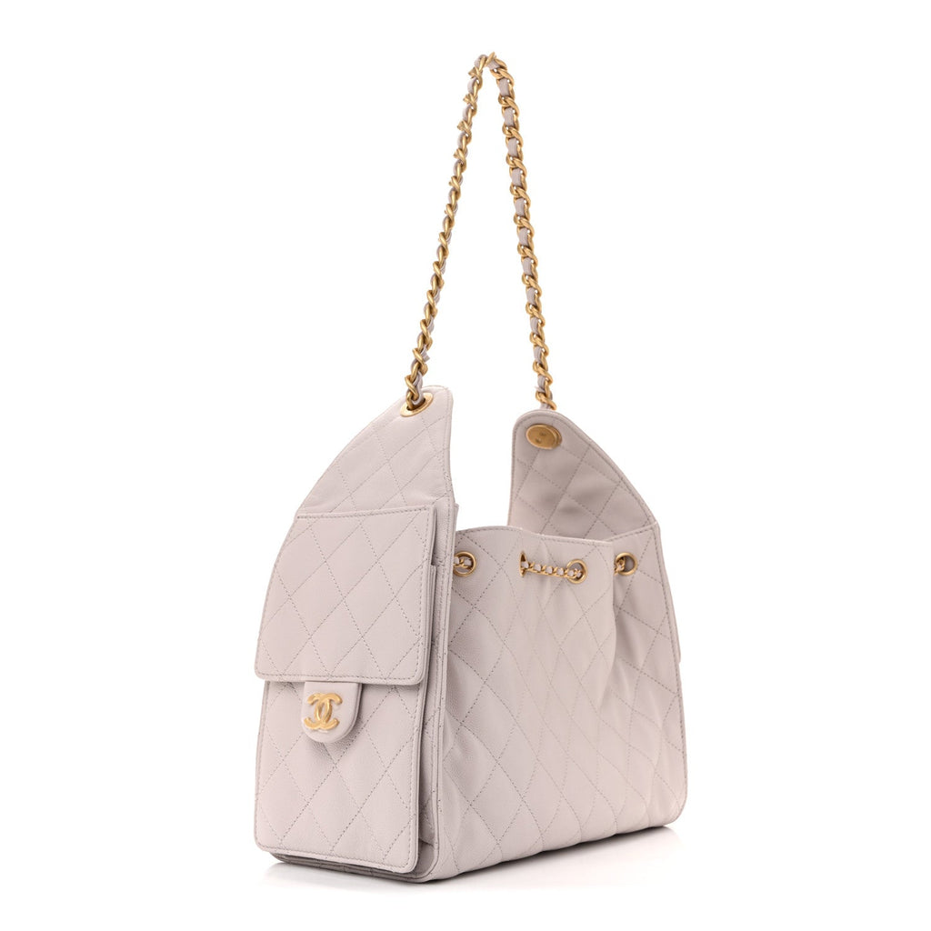 Caviar Quilted Small Chanel 25 Handbag Lilas Lilac