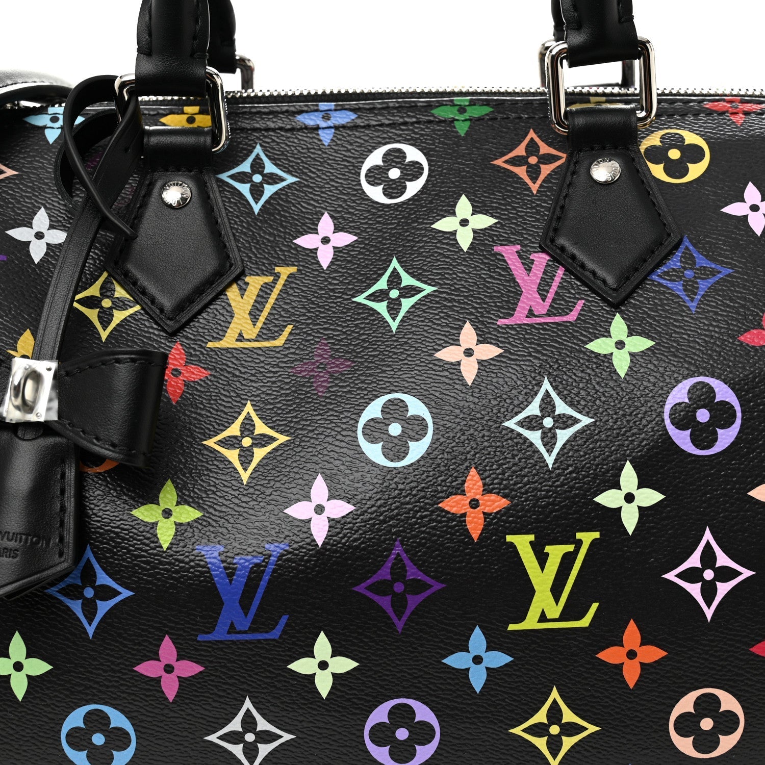 LV X TM Monogram Multicolor Speedy Soft 30 Black