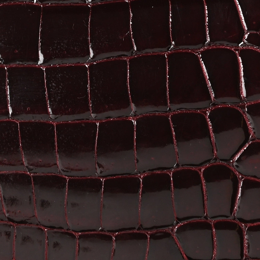 Shiny Porosus Crocodile Birkin 35 Bourgogne