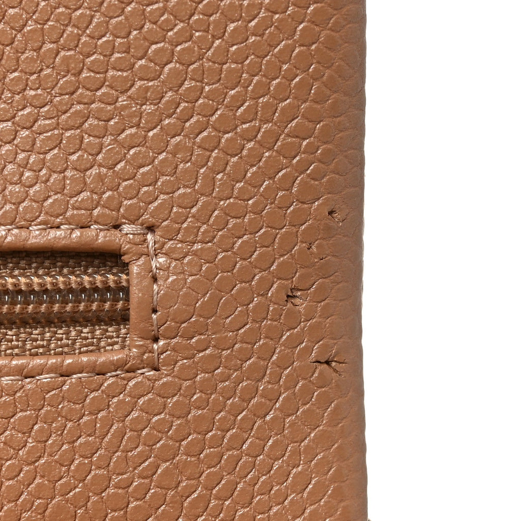 Caviar Quilted Jumbo Double Flap Beige
