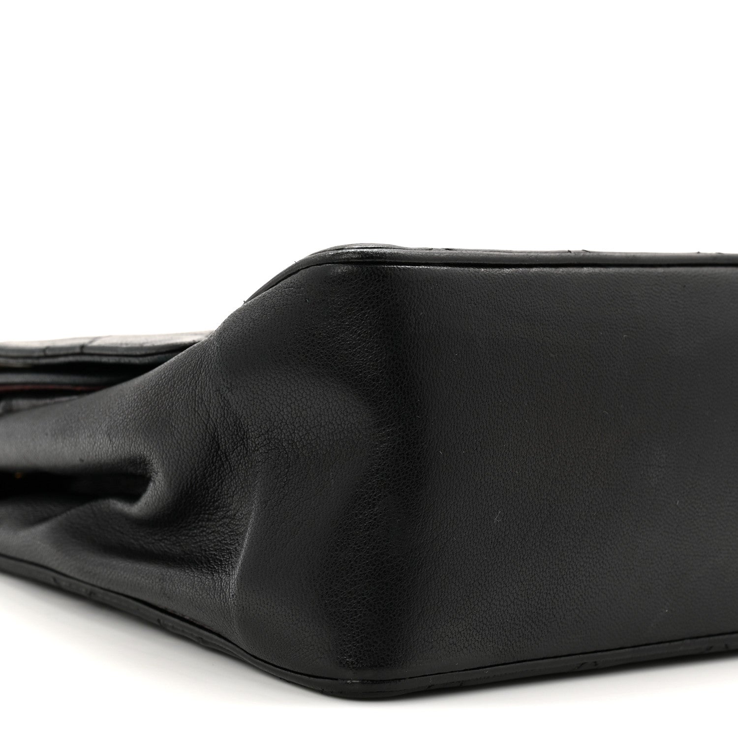 Lambskin Quilted Medium Double Flap Bijoux Chain Black