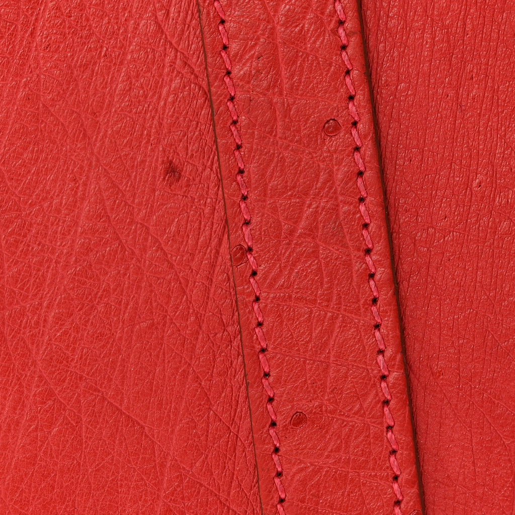Ostrich Birkin 30 Rouge Vif