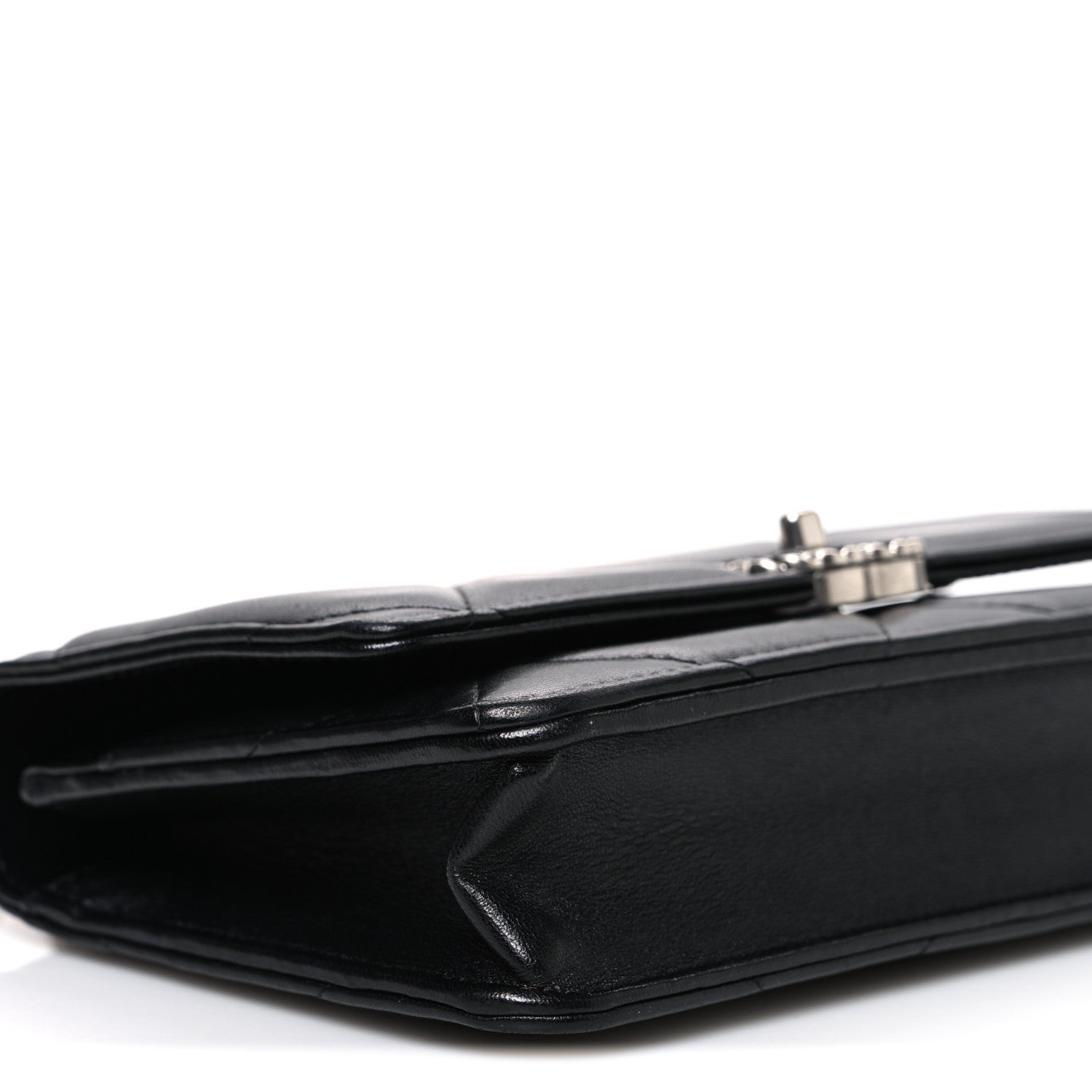 Lambskin Quilted Chanel 19 Wallet On Chain WOC Black