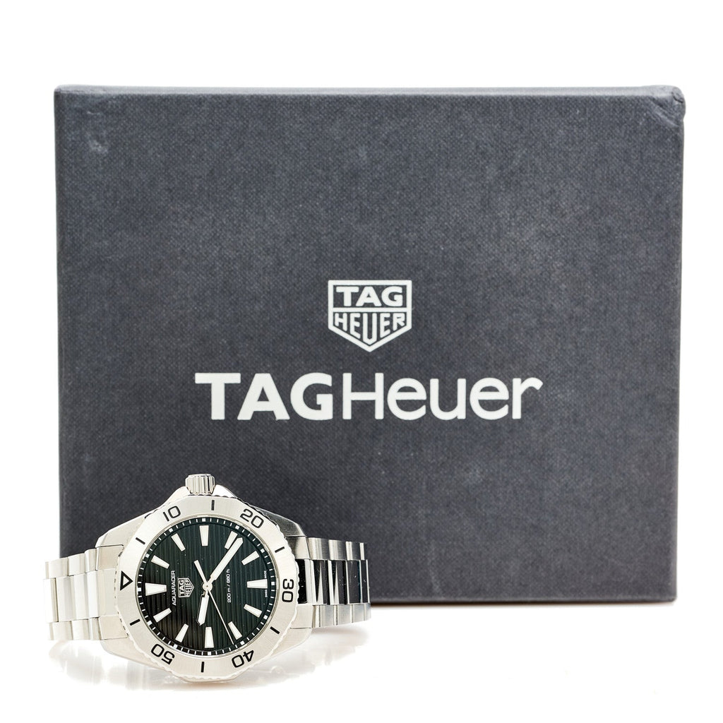 Stainless Steel 40mm Aquaracer Professional 200 Quartz Watch Black WBP1110