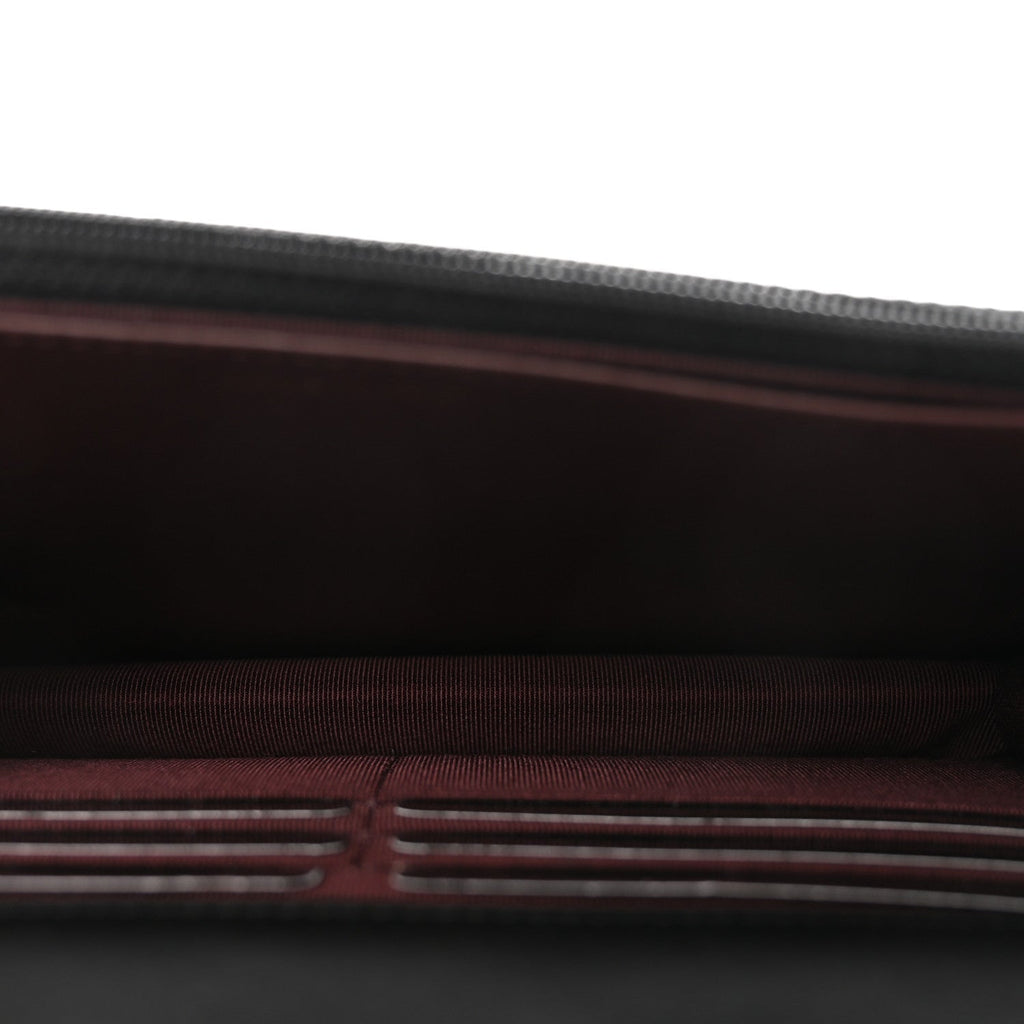 Lambskin Quilted Lucky Charms 2.55 Reissue Wallet On Chain WOC Black