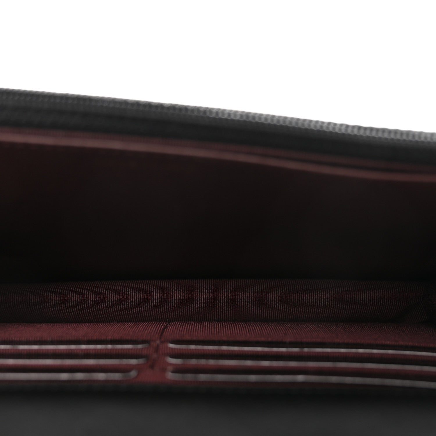 Lambskin Quilted Lucky Charms 2.55 Reissue Wallet On Chain WOC Black