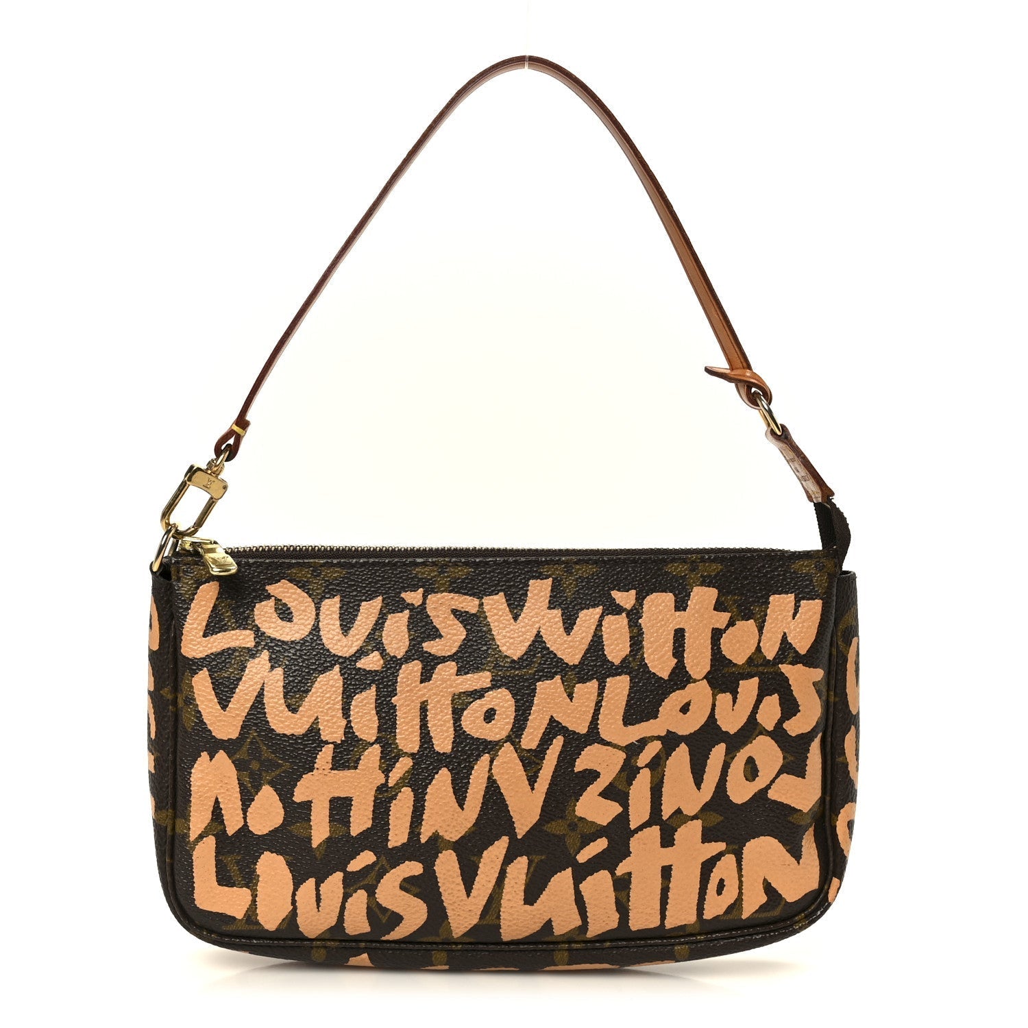 Monogram Graffiti Pochette Accessories Peach