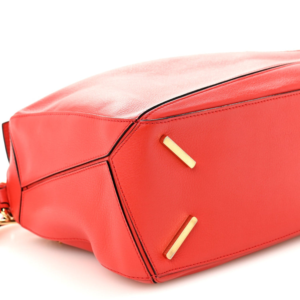 Calfskin Medium Puzzle Bag Scarlet