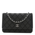 Calfskin Whipstitch Wallet On Chain WOC Black
