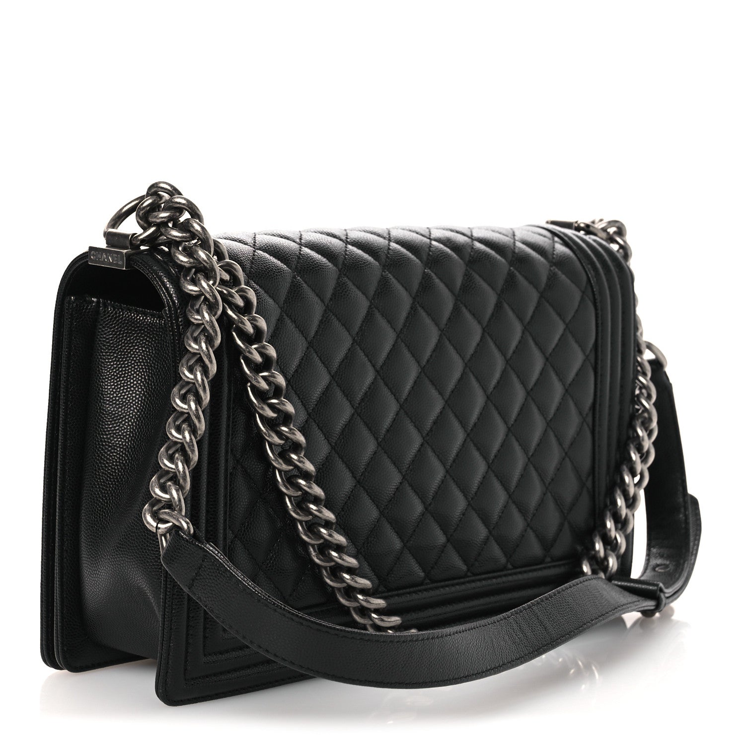 Caviar Quilted New Medium Boy Flap Black