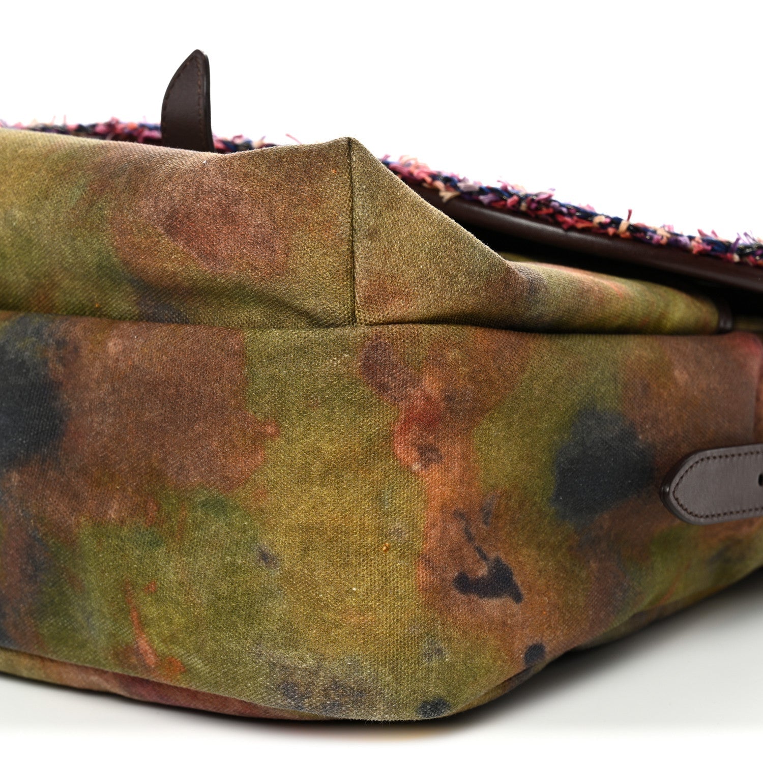 Washed Toile Large Graffiti On The Pavements Messenger Khaki Multicolor