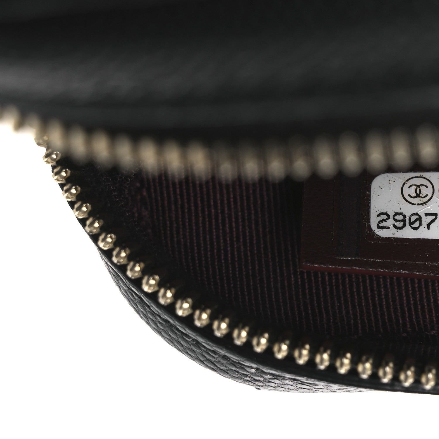 Caviar Quilted Phone Holder Wallet On Chain WOC Black
