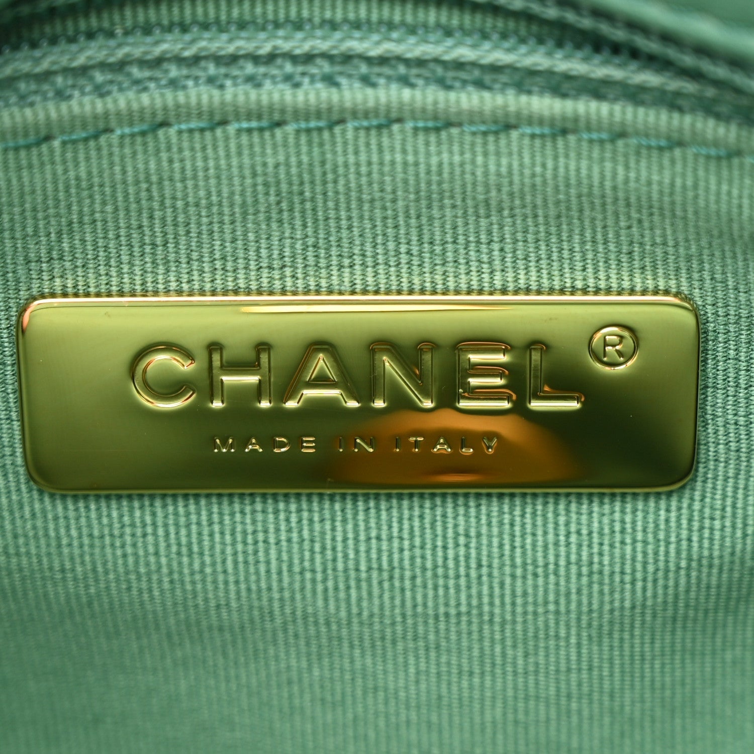 Lambskin Quilted Medium Chanel 19 Flap Green